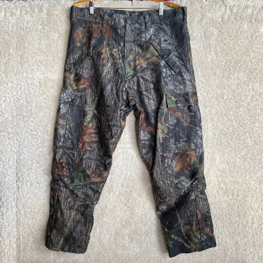 Mad Dog Gear Camo Pants Large Camouflage Lined Cargo Hunting Outdoor Mossy Oak